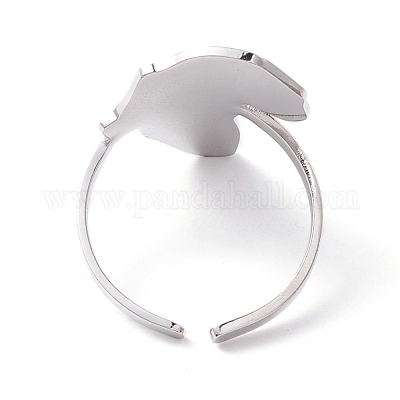 Кольцо-манжета с не тускнеющей картой Африки RJEW-B035-05P-1