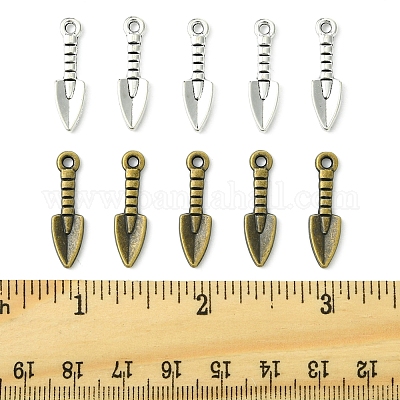 60 шт. 2 цвета подвески из сплава в тибетском стиле TIBEP-FS0001-23-1