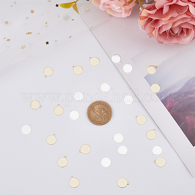 60шт 2 цвета латунные подвески KK-HY0003-39-1