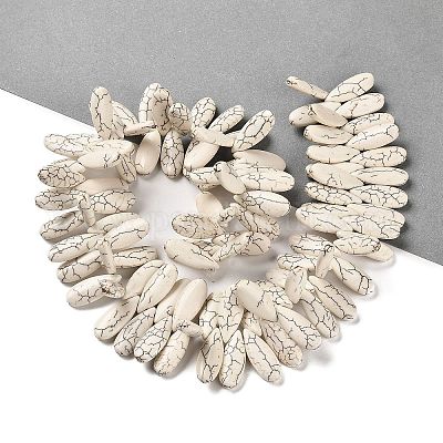 Синтетических Говлит бисер нитей TURQ-F018-04-1