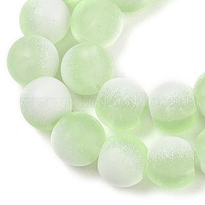 Матовое стекло треск бисер нитей GLAA-U001-6mm-M09-1