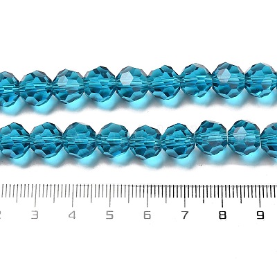 Прозрачные стеклянные бусины X-EGLA-A035-T10mm-D12-1