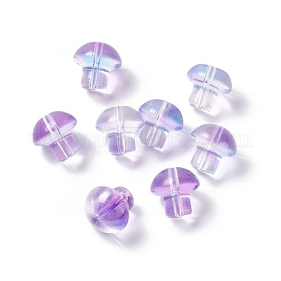 Abalorios de vidrio transparentes&nbsp;GLAA-F117-08F-1