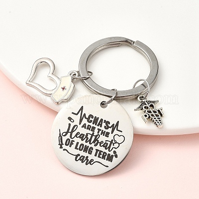 Брелок из нержавеющей стали и сплава 304 KEYC-YW00096-02-1