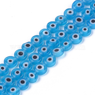 Ручной сглаза бусины бисер нитей LAMP-S191-02A-05-1