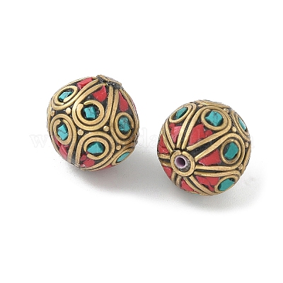 Индонезийские бусины ручной работы KK-H075-03AG-1