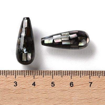 Shell perle naturali labbro nero&nbsp;SSHEL-B002-10B-01-1