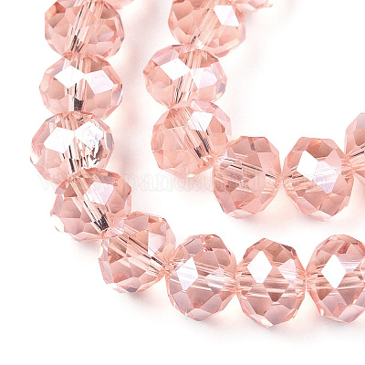 Стеклянные бусины с гальваническим покрытием  EGLA-A034-T10mm-A34-1