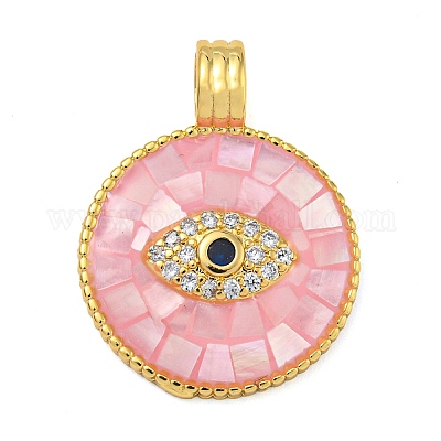 Покрытие стойки латунь микропаве прозрачные подвески из кубического циркония KK-Z063-14G-01-1