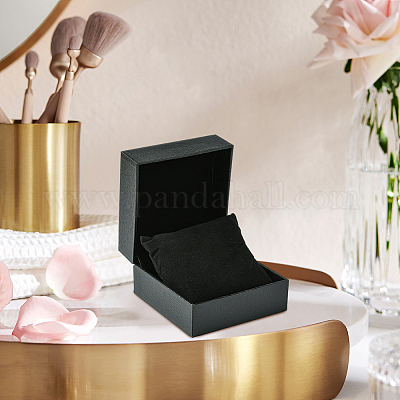 Коробки для часов из искусственной кожи с узором личи CON-WH20013-02B-1