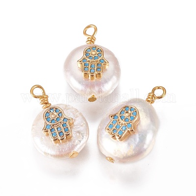 Подвески из натурального пресноводного жемчуга PEAR-I005-13B-1