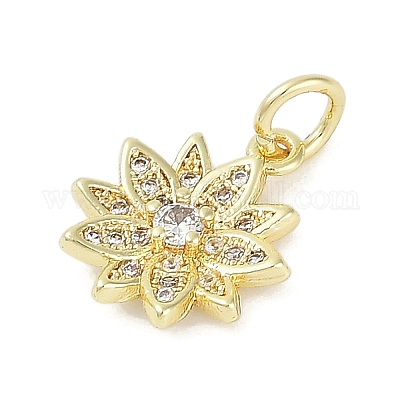 Стойки обшивки латунь микро проложить Циркон подвеску KK-H509-23G-02-1