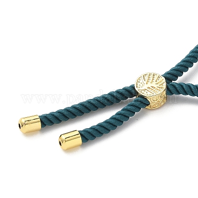 Изготовление браслетов из хлопка KK-F758-03M-G-1