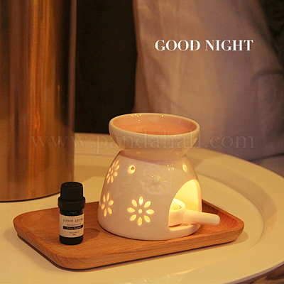 4шт 2-х цветный фарфоровый подсвечник AJEW-PH0001-72-1