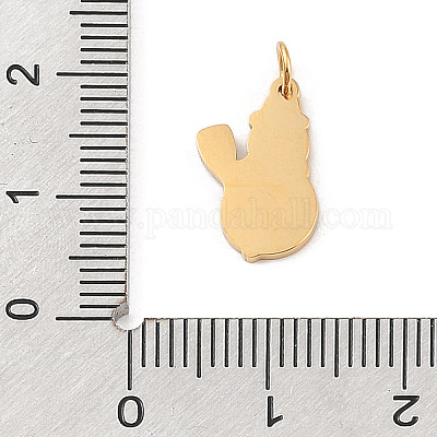 Подвески из нержавеющей стали 304 на рождественскую тематику STAS-F305-01-1