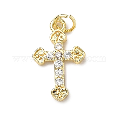 Латунные микро проложить кубического циркония подвески KK-I379-13G-05-1