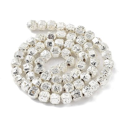 Гальванические бусины из натуральной лавы G-H303-A10-S01-1