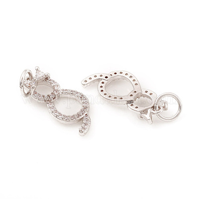 Латунные микро проложить кубического циркония подвески ZIRC-G169-01P-1