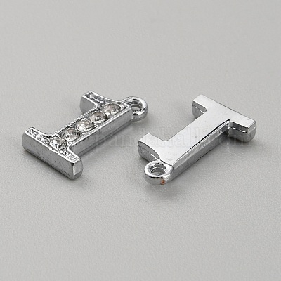 Подвески сплава Rhinestone&nbsp;ALRI-WH0006-03P-01-1