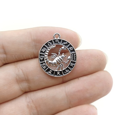 Подвески из сплава со стразами на тему созвездий PW-WG6B97D-08-1