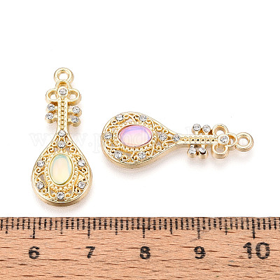 Подвески из сплава стразов и стекла PALLOY-T093-02M-G-1