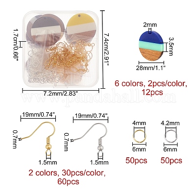 Наборы для изготовления сережек с подвесками своими руками DIY-OC0005-17-1