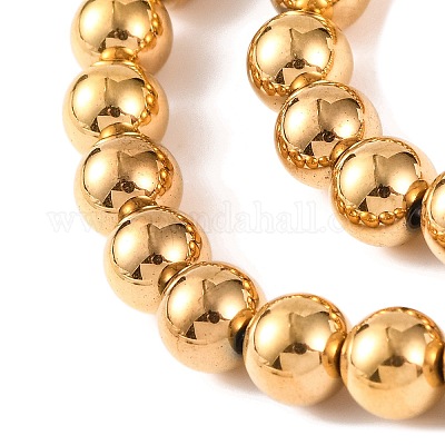 Гальванические нити из синтетических немагнитных гематитовых бусин G-H027-C01-04-1