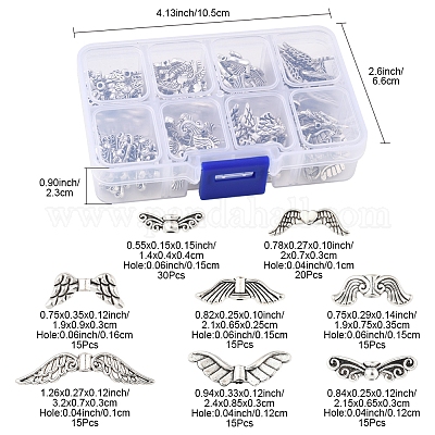140шт 8 стиля бусины из сплава в тибетском стиле TIBEB-FS0001-18-1