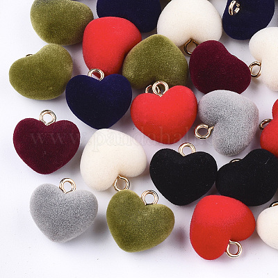 Флокированные акриловые подвески X-FIND-T046-28-1