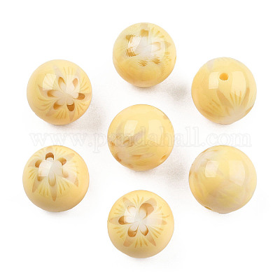 Fiore perline resina opaca&nbsp;RESI-T054-001A-1