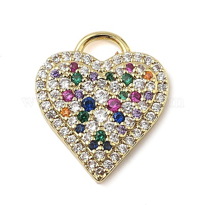 Латунные микро проложить кубического циркония подвески KK-I276-29G-1