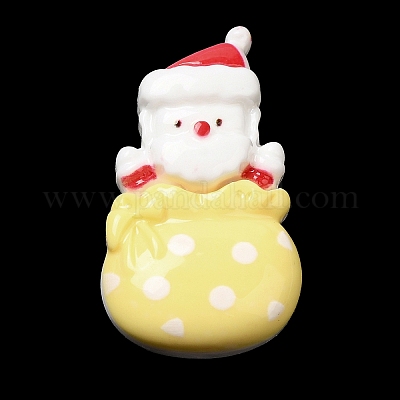 Кабошоны из непрозрачной рождественской смолы RESI-K030-02A-1