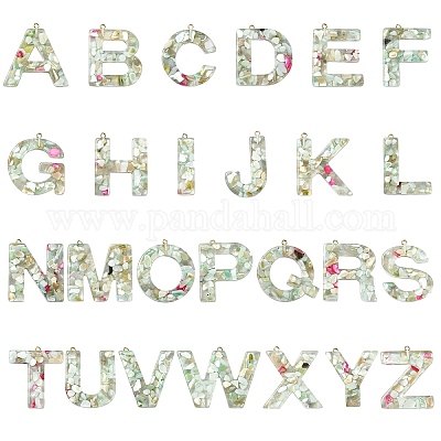 26шт 26 стиля прозрачные подвески из эпоксидной смолы CRES-YW0002-28N-1