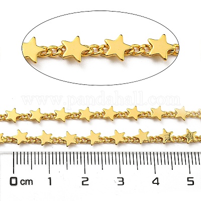 Латунные цепные цепи AJEW-Z028-06B-1