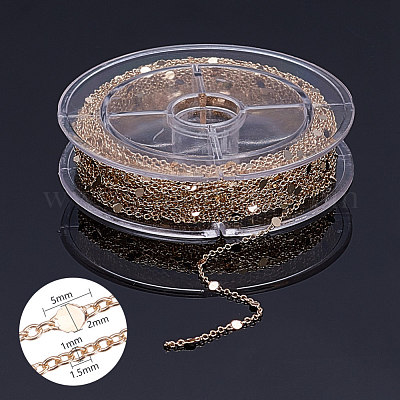 Латунные цепные цепи CHC-T007-02G-1