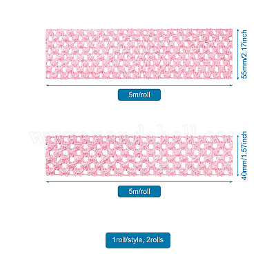 2 рулон 2 размера полиэстеровая эластичная лента EW-TA0001-02C-1