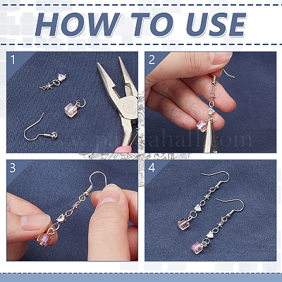 20шт 5 стиля латунные микро проложить прозрачные кубические циркониевые звенья KK-ME0001-84-1