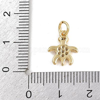 Латунные микро проложить кубического циркония подвески KK-A269-04E-G-1