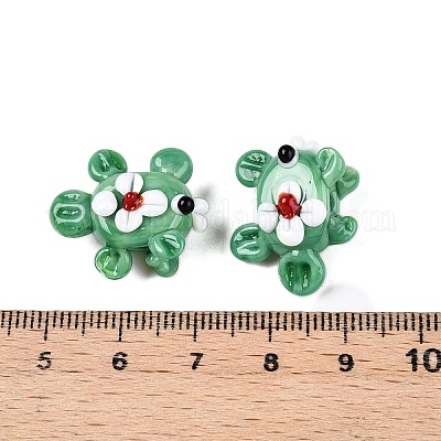 Нити бугорчатых бусин ручной работы в технике лэмпворк LAMP-T021-25F-1