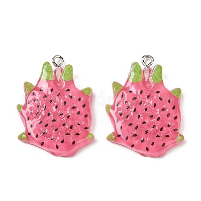 Подвески из непрозрачной смолы с фруктовой тематикой RESI-F061-02A-1