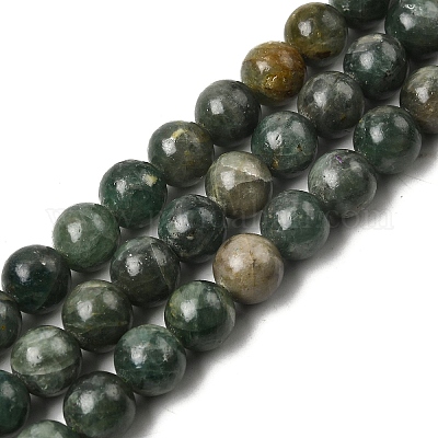Естественный зеленый апатит бисер пряди G-K350-C04-10mm-1