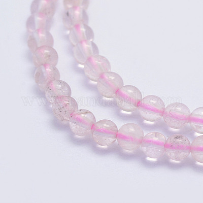 Природные морганит нитей бисера&nbsp;G-L478-08-4mm-1