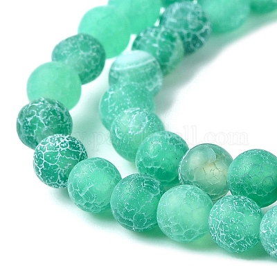 Природные треск агат бисер нитей G-G055-4mm-4-1