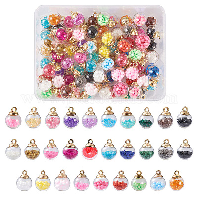 Подвески из прозрачного стекла GLAA-TA0003-07-1