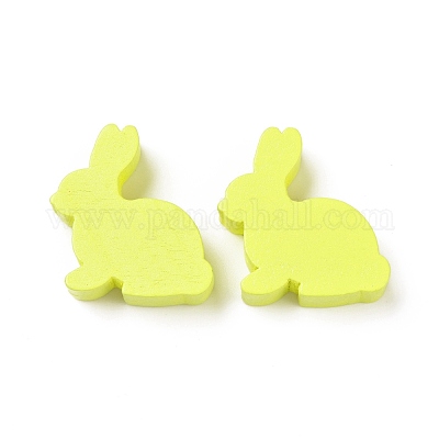 Perles en bois sur le thème de Pâques&nbsp;WOOD-C002-09B-1