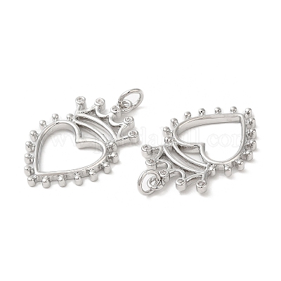 Кулоны из экологически чистой латуни с микропаве и кубическим цирконием KK-M246-41P-1