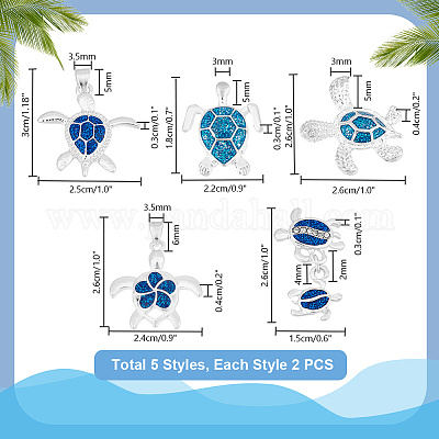 10шт 5 стиля подвески из цинкового сплава с эмалью FIND-PH0022-12-1