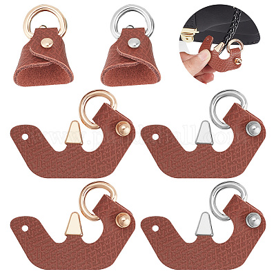 2 пара 2-цветных кожаных неповрежденных сумок с треугольной пряжкой&nbsp;FIND-WR0010-77B-1