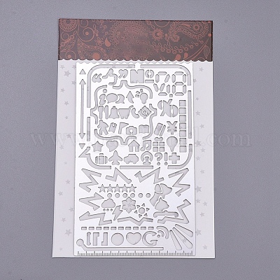 Устойчивая к потускнению многофункциональная креативная полая линейка из нержавеющей стали DIY-D023-04-1