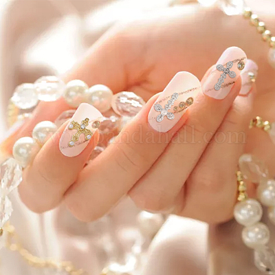 54 шт. 9 стиля кабошонов из цинкового сплава со стразами MRMJ-HY0001-20-1